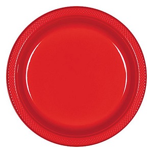 Red Desset Plates